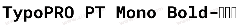 TypoPRO PT Mono Bold字体转换